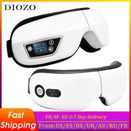 Vibration Eye Massager Electric Massage Care Device Fatigue Relief Compress Therapy Music Mask For Sleeping 220208