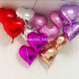 50pcs 18 Inch Foil Balloons Heart Shape Party Decoration Wedding Birthday Baby Room Christmas Home Decor