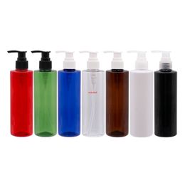 Wholesale 250ml Transparent Round Screw Pump Shampoo Bottles Containers For Cosmetic Packaging ,Shampoo Bottle With Dispenserpls order