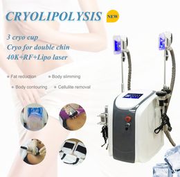 Powerful slimming cryolipolisis 5in1 cavitation+rf multi-handle collocation therapy fat reduce freeze big suction weight Loss Fast with 40k laser beauty machine