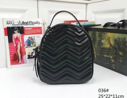 Girl Marmont Pu Leather handbag Women Bag Children School Bags Backpack Famous Lady Backpack Bag Travel Bag