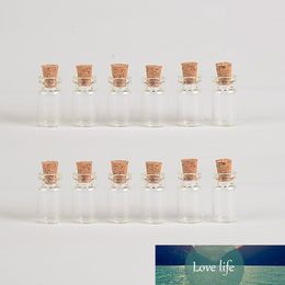 100 pcs 13x24x6 mm Glass Bottles Pendants With Corks DIY 1 ml Clear Transparent Empty Decorative Mini Cute Perfume Glass Vials
