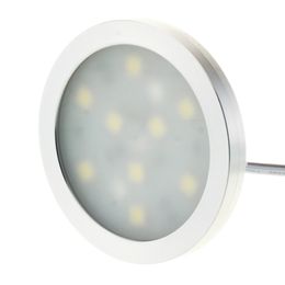 -Ampoules LED Puck Light for Cabinet rond blanc 1.8W SMD 5050 12V Aluminium Engineering commercial intérieur