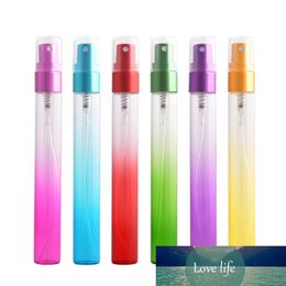 10ml Gradient Color Perfume Bottles Crystal Glass Spray Bottles Atomizer Refillable Bottle Travel Empty Comestic Tube Container