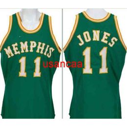 custom XXS-6XL Vintage Men MS #11 Wil Jones 1972-74 Home RETRO Mesh fabric Full embroidery Size S-6XL or custom any name or number College j