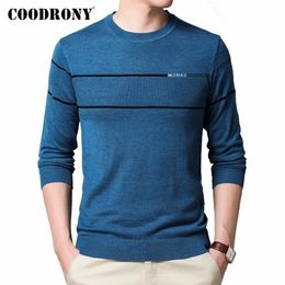 COODRONY Brand Sweater Men Spring Autumn Casual O-Neck Pullover Men Clothes Fashion Soft Knitwear Pull Homme Cotton Shirt C1031 201117