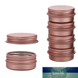 50Pcs Rose Gold 5g 10g 15g 30g Aluminium Jars Empty Cosmetic Makeup Cream Lip Balm Gloss Metal Aluminium Tin Containers