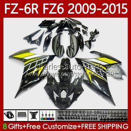 MOTO Body For YAMAHA FZ6 FZ 6 R N 600 6R 6N FZ-6N 09-15 Bodywork 103No.13 FZ600 FZ6R FZ-6R 09 10 11 12 13 14 15 FZ6N 2009 2010 2011 2012 2013 2014 2015 OEM Fairings yellow stock