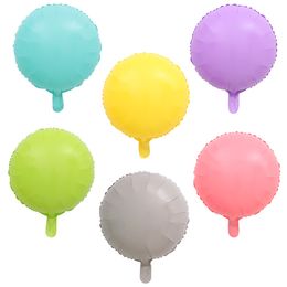 18" Macaron Color Foil Balloons Aluminium Air Balloons Candy Color Birthday Party Wedding Xmas Decorations Helium Foil Balloon Kids Toys