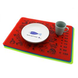 40*30CM Silicone Baking Mat Non Stick Pan Liner Kid Placemat Coaster Table Protector Kitchen Pastry Liner Baking Bakeware Mat WVT0613