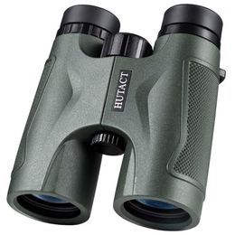 Telescope & Binoculars HUTACT 10x42 Professional Powerful FMC BAK4 Prism Long Range Large Eyepiece HD Outdoor Camping Equipment