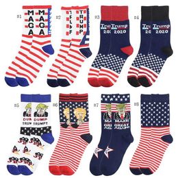 Kreative Trump Socken Make America Great Again Nationalflagge Stars And Stripes Strümpfe Lustige Frauen Casual Men Cotton Socken Freie Verschiffen SN3401