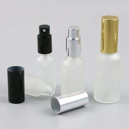 20PCS Matte Clear Amber Blue Green Glass Vials pocket perfume sprayer Bottles Mist Spray Sample Bottle 5 10 15 20 30 50 ml