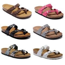 Mayari Mens Womens verão chinelos de cortiça sandálias de praia letra grossa letra impressa Sapatos casuais não -lips huaraches chinelos chinelos chinelos de chinelos 3447