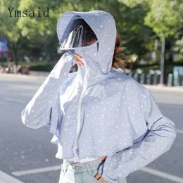 New Spring Summer Large Eaves Hats Women Cover Face Neck Cycling Anti Uv Parasol Hat Sun Protection Clothing Y200602