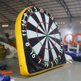 Heatsealing 3m tall inflatable soccer dart board inflatable foot darts with 6pcs sticker football/pump none blower inflating