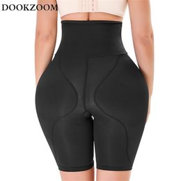 Women Hip Pads Waist Trainer Body Shapewear Tummy Shaper Fake Ass Butt Lifter Booties Enhancer Booty Thigh Trimmer Pants 220125