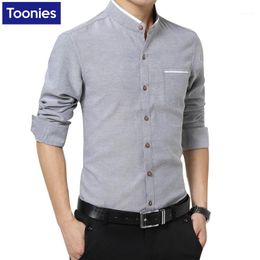 Whole- New Brand Clothing Mens Dress Shirts SIngle Breasted Chemise Homme Long Sleeve Slim Fit Shirt Men Casual Work Office Sh249c