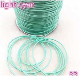 Bead Making Tools 10meters Dia 1.0 /1.5mm Waxed Cotton Cord Thread String Strap Necklace Rope For Jewellery Making Diy qylvNS