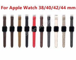 L Leather Strap Bracelet Stripes watchband fashion designer Watchbands 42mm 38mm 40mm 44mm iwatch 2 3 4 5 bands