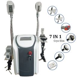 Chin fat freezing system cavitation rf beauty machine cryolipolysis lipo laser cellulite reduce machines 3 cryo handles