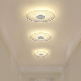 Ceiling Lights Modern Led Lamp Tri-color Light Lustre Aisle Hallway Balcony Living Room Decoration Circular