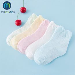 5 pair/lot 10pcs Soft Mesh Multicolor Summer Mood Cotton Knit Cute Girl Baby Socks Kids Boy Newborn Socks Skarpetki Miaoyoutong 201112