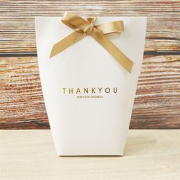 Thank You Gift Wrap Bag Kraft Paper Black White 3 Colours Candy Jewellery Toy Packing Box Festival Present Storage Bag New Arrival 0 59ly L2