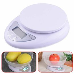 5kg x 1g Digital Scale LCD Electronic Steelyard Kitchen Scales Postal Diet Food Scales Balance Measuring Weight Scales 201116