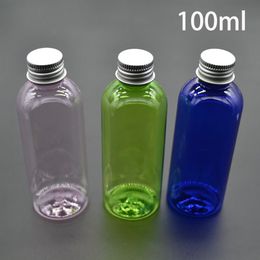 100ml Plastic Empty Pink Green Blue Bottle for Cosmetic Essential Oil Container Lotion Cream Packaging Bottles Free Shipping