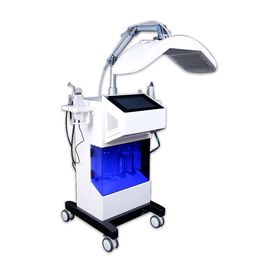 Kraftfull Hydra Facial Syre Machine Aqua Facial Peel Diamond Microdermabrasion Deep Rengöring RF Bio Lyftmaskiner Vibrationer Ultraljudsskrubber och LED PDT