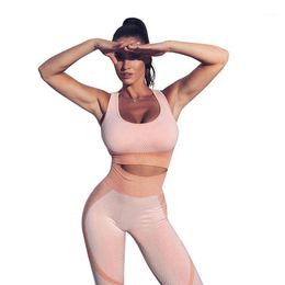 2pc Women outfit Yoga Set Fitness Gym Sports Clothes Running Seamless Bras and Leggings Suit Tracksuits Sport Sets1