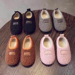 Baby Toddler Shoes 2020 Winter New Brand Newborn Baby Shoes for Girl no slip flat coral fleece sneaker1