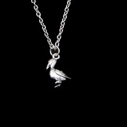 Fashion 18*9mm Pelican Sea Bird Pendant Necklace Link Chain For Female Choker Necklace Creative Jewelry party Gift