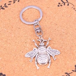 Fashion Keychain 40*38mm hornet honey bee Pendants DIY Jewellery Car Key Chain Ring Holder Souvenir For Gift