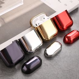 Earphone Case For Airpods 2 1 Headphone Tips Electroplated Protective Case Coque For Airpod 2