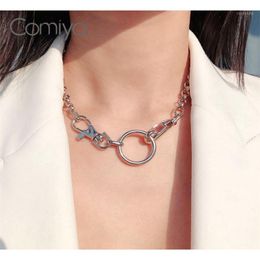 Chains Comiya Necklace For Women Silver Color Zinc Alloy Korean Links Chain Statement Necklaces Feminino Bijoux Mujer Fashion Jewelry1