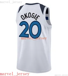 100% Stitched Josh Okogie #20 Jersey XS-6XL white navy green Mens Throwbacks Basketball jerseys Cheap Men Women Youth