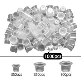 100pcs Mixed Sizes Tattoo Ink Caps Cups Disposable Tattoos