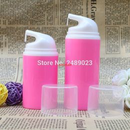 Rose Red Airless Vacuum Pump Lotion Bottle With White Head Cosmetic Containers Makeup DTY Tools 10pcs/lot 50ml 80mlpls order