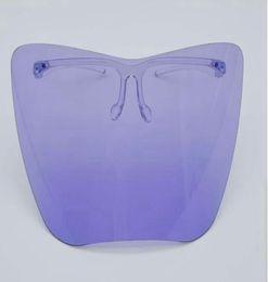 Clear Glasses Face Shield full face Plastic Protective mask Colorful Anti-fog anti oil dust splash safty cover Faceshield GGA3799-3