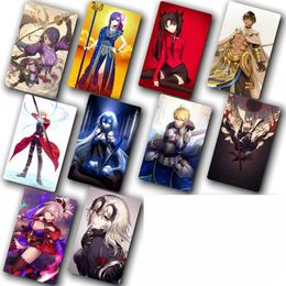 Fate/Zero Fate stay night Anime Card Sticker Pack DIY Waterproof Card Kids Sticker toys for children 100 pcs/Lot LJ201019