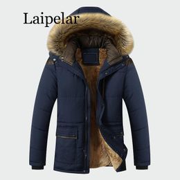 Jacket Men Clothing Fashion Casual Slim Thick Warm Mens Coats Parkas With Hooded Long Overcoats Male