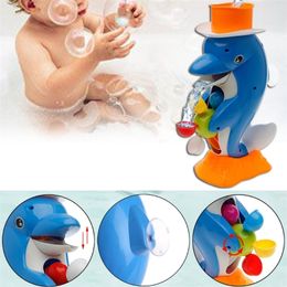 Cute Dolphin Bath Shower Wheel Toy Baby Kids Water Spraying Tool Bathroom Gift ## Drop shipping LJ201019