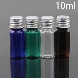 10ml Plastic Water Bottle Cosmetic Makeup Essential Oil Small Perfume Travel Packaging Containers Blue Green Brown Free Shipping