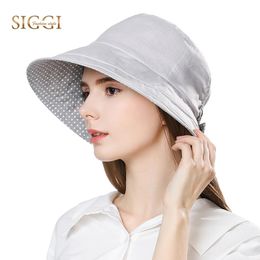 FANCET Linen Summer Sun Hat For Women Bucket Caps Feminino Praia Chapeau Femme Wide Brim UPF50+ UV Chin Strap Hats Fashion 89009 Y200602