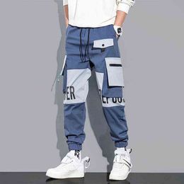 Men Cargo Pants Korean Style Black Jogger Casual Pants Hip Hop Men Clothing Streetwear Clothing Harajuku Fashion Sweatpants Male H1223
