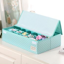 30 Grid Underwear Bras Organiser Storage Boxes Scarfs Sock Divider Lidded Closet Boxes Wholesale Accessories Supplies Products Y200111