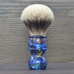 26mm Galaxy resin handle two band badger hair shaving brush