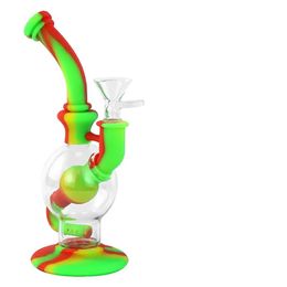 2022 new hookah water pipes glass bong oil rig Glow in the dark pyrex bubbler hookahs Smoking Accessories